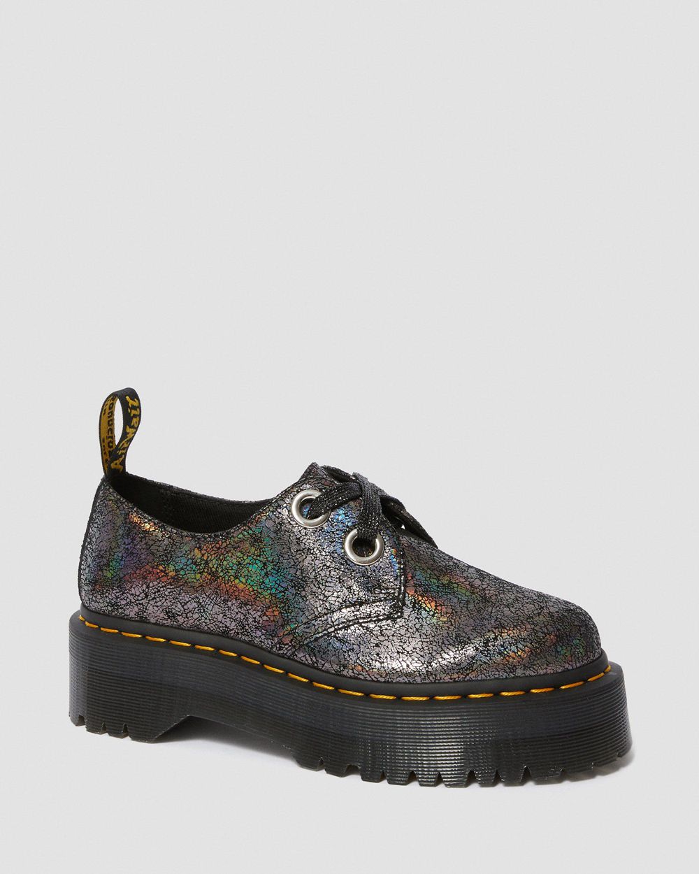 Dr Martens Holly Metallic Kožené Poltopánky Na Platforme Damske ( Metal ) SK 536-CJAYIO